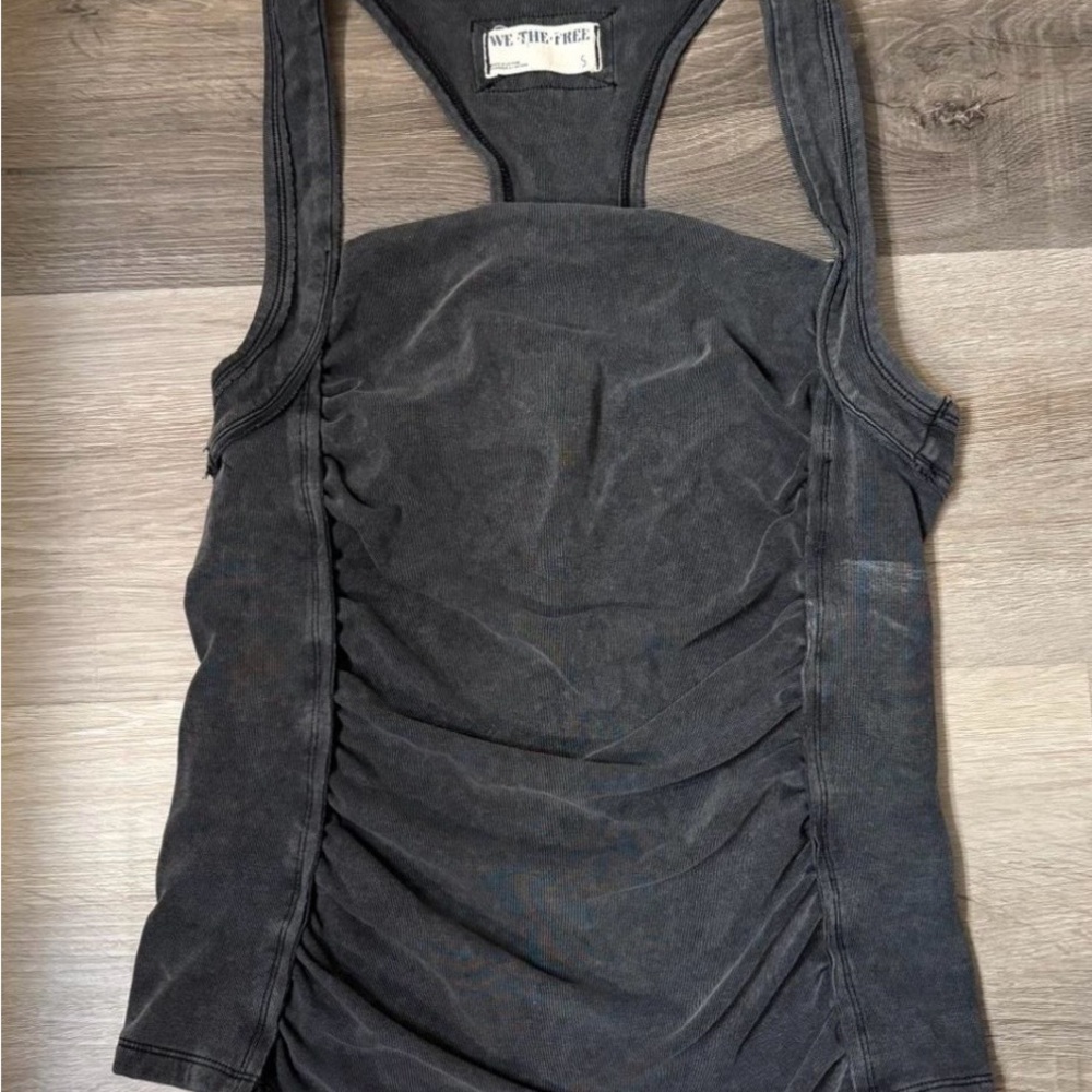We The Free Charcoal Tank Top